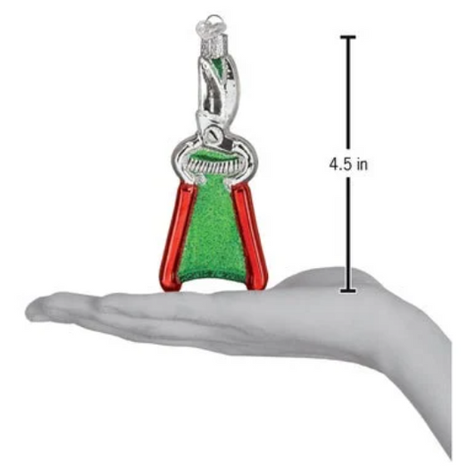 Garden Pruners Pruning Shears Blown Glass Tree Ornament by Old World Christmas