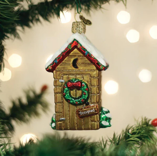 Outhouse Old World Christmas Ornament