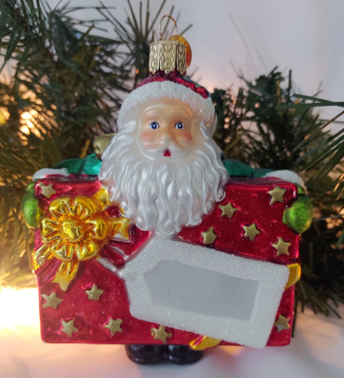 Santa Special Delivery Old World Christmas Ornament