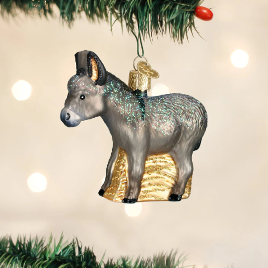 Donkey Old World Christmas Ornament