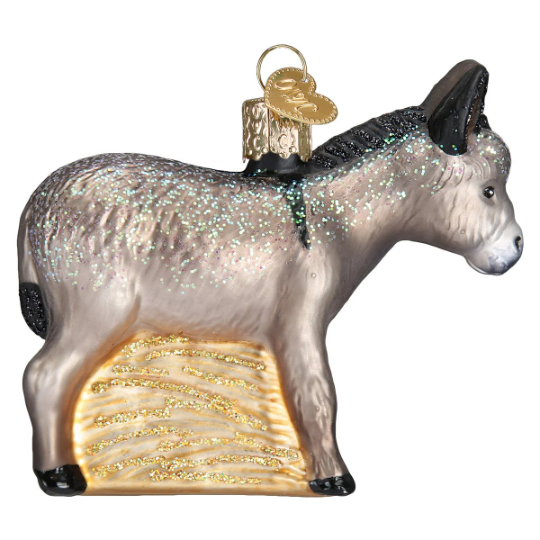 Donkey Old World Christmas Ornament