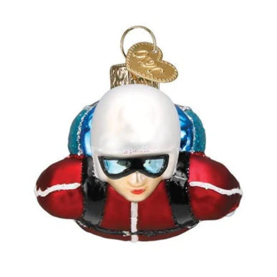 Skydiver Old World Christmas Ornament