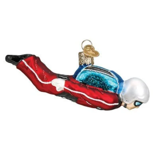 Skydiver Old World Christmas Ornament