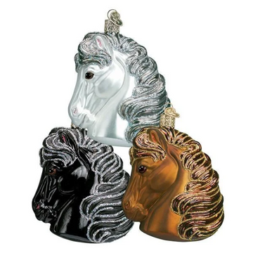 Horse Head Old World Christmas Ornament