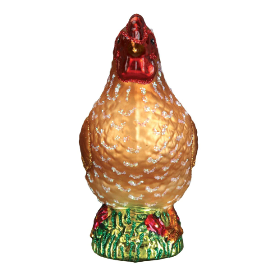 Spring Chicken Old World Chicken Ornament