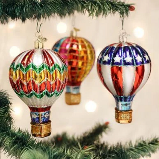 Hot Air Balloon Old World Christmas Ornament