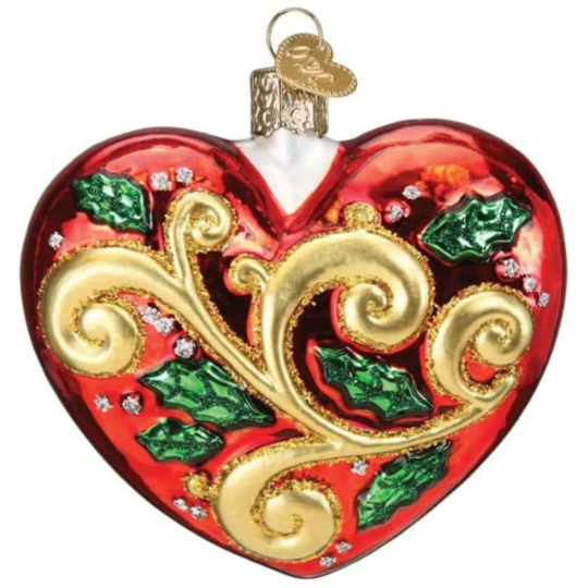 First Christmas Heart 2022 Old World Christmas Ornament