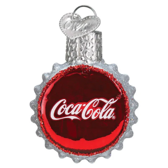 Coca Cola Bottle Set Old World Christmas Ornaments