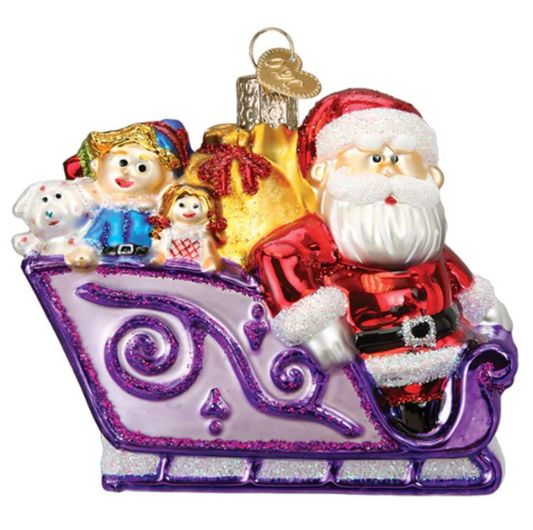 Santa And Friends Old World Christmas Ornament