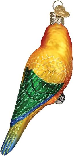 Sun Conure Bird Old World Christmas Ornament