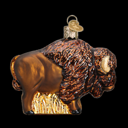 Buffalo Old World Christmas Glass Ornament