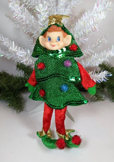 Elf Christmas Tree Ornament