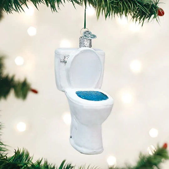 Toilet "The Throne" Old World Christmas Ornament