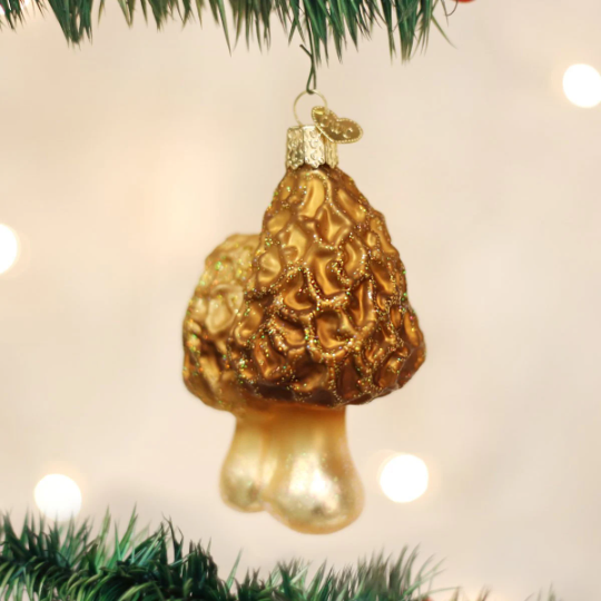 Morel Mushrooms Old World Christmas Ornament