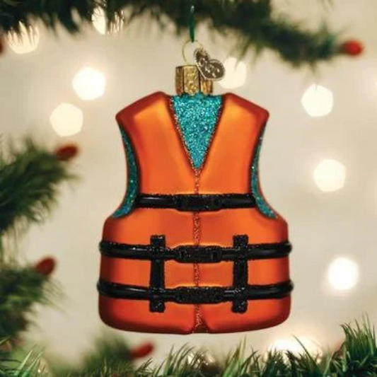 Life Jacket Old World Christmas Ornament