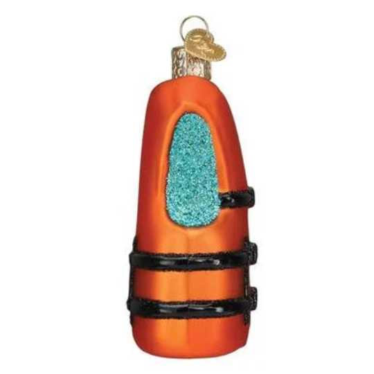 Life Jacket Old World Christmas Ornament