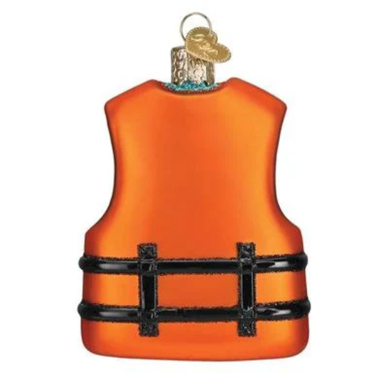 Life Jacket Old World Christmas Ornament