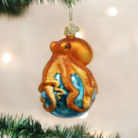 Octopus Old World Christmas Ornament