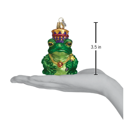 FROG KING Retired Old World Christmas Ornament