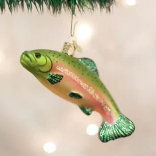 Rainbow Trout Old World Christmas Ornament
