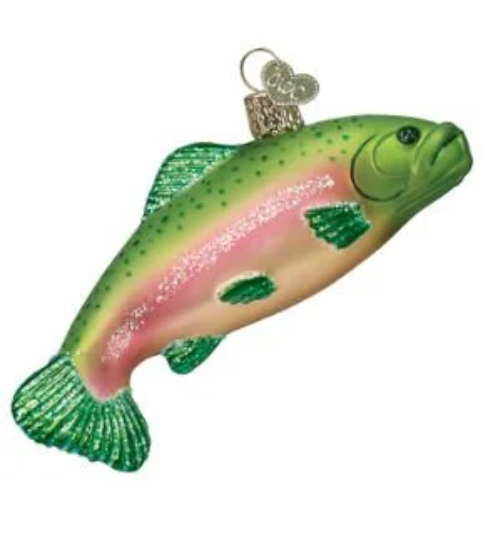 Rainbow Trout Old World Christmas Ornament