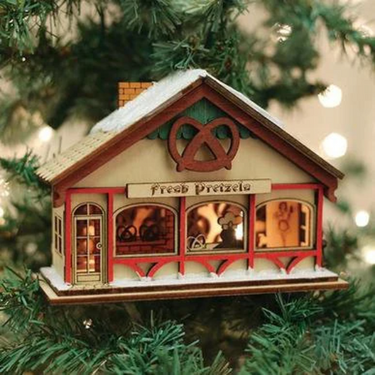 Peppermint Twist Pretzel Shop Old World Christmas Ornament