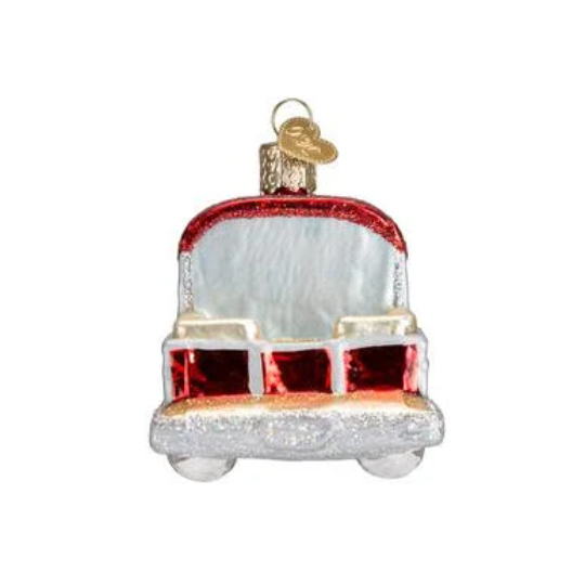 Pontoon Boat Old World Christmas Ornament