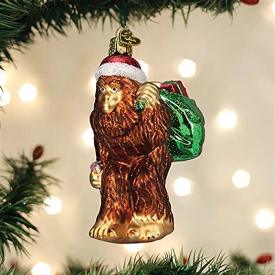 Santa Bigfoot Old World Christmas Ornament