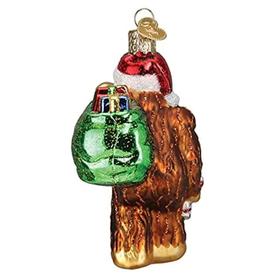 Santa Bigfoot Old World Christmas Ornament