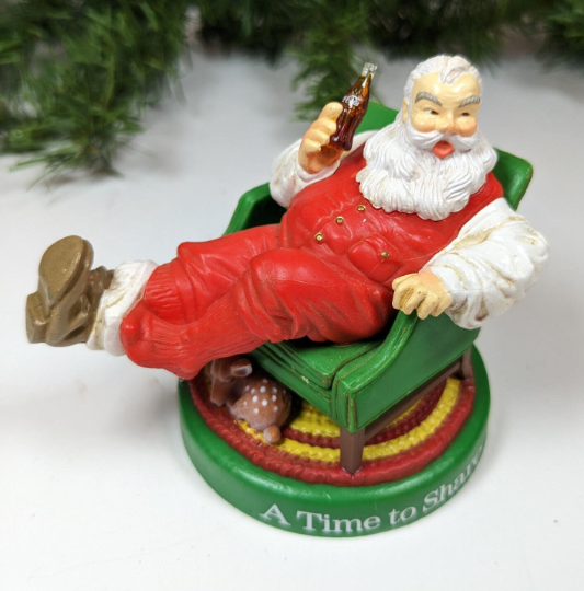 Vintage A Time To Share Coca Cola 1958 Nostalgia Christmas Ornament