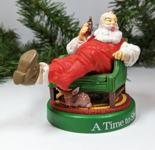 Vintage A Time To Share Coca Cola 1958 Nostalgia Christmas Ornament