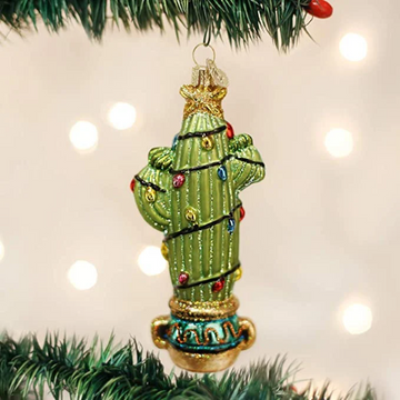 Christmas Cactus Old World Christmas Ornament