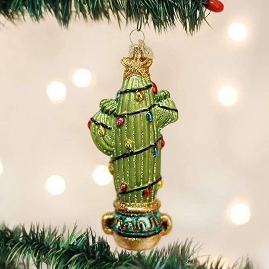 Christmas Cactus Old World Christmas Ornament