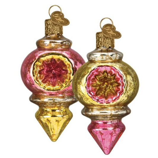 Bright Candlelight Reflections Set of 2 Old World Christmas Ornament
