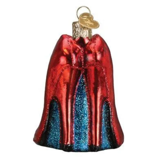 Glamour Heels Old World Christmas Ornament