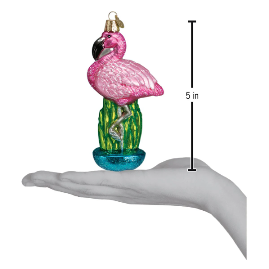 Flamingo Old World Christmas Ornament