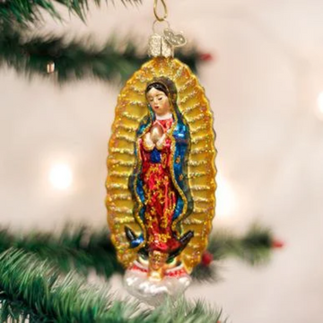 Our Lady Of Guadalupe - Nuestra Señora de Guadalupe - Blown Glass Tree Ornament by Old World Christmas