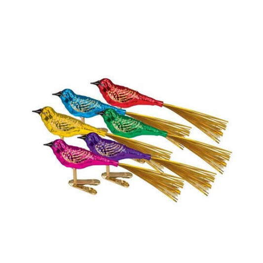 Lovebird Clip-On Old World Christmas Ornaments Set of 3