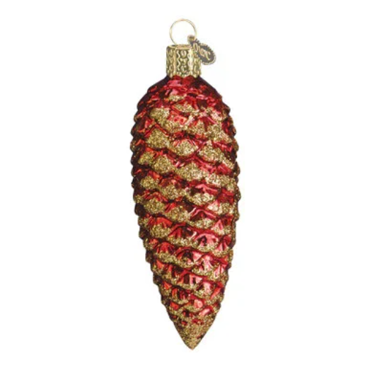 Shimmering Pine Cone Old World Christmas Ornament