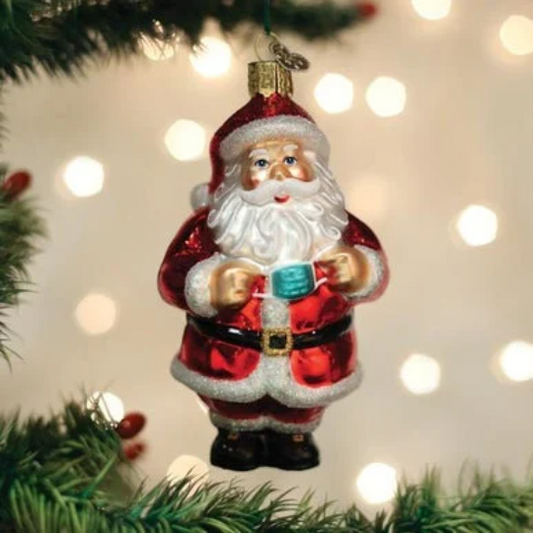 Santa Revealed Old World Christmas Ornament