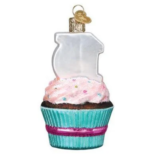 Sweet 16 Cupcake Old World Christmas Ornament