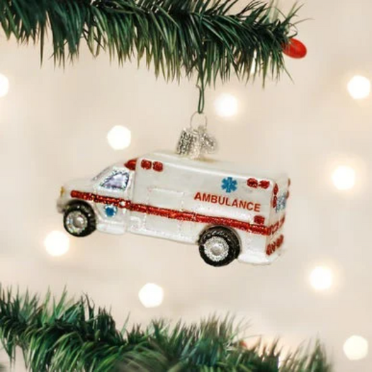 Ambulance Old World Christmas Ornament