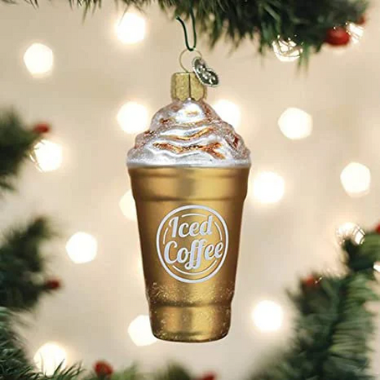 Iced Coffee Old World Christmas Ornament