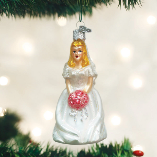 Blonde Bride Old World Christmas Ornament