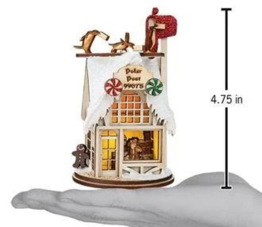 Polar Post Office Cottage Collection Old World Christmas Ornament