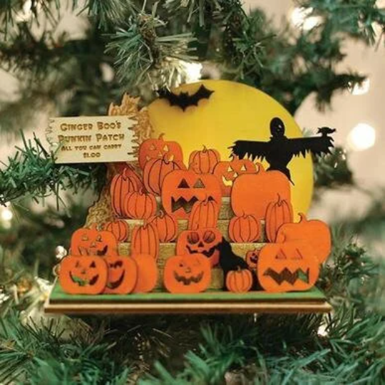 Haunted Pumpkin Patch Old World Christmas Ornament