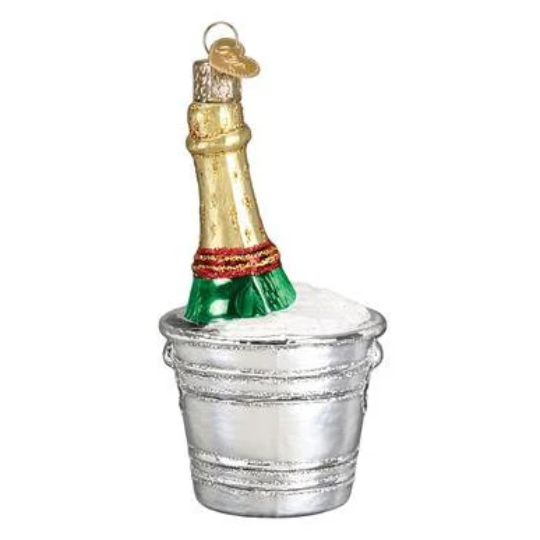 Chilled Champagne Old World Christmas Ornament