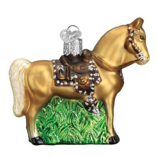 Western Horse Old World Christmas Ornament