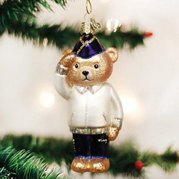 Veteran Bear Old World Christmas Ornament