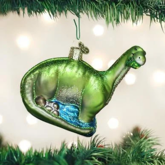 Brontosaurus Old World Christmas Ornament